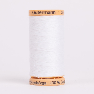 1006 White 250m Gutermann Natural Cotton Thread
