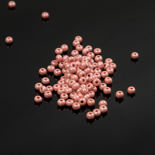 Deep Pink Pearl Round Seed Beads - Size 6