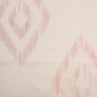 Turkish Reversible Pink/Pearl Geometric Polyester Satin