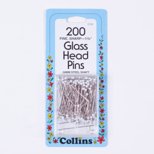 Collins 200 Glass Head Pins