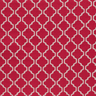 Paprika Geometric Trellis Polyester