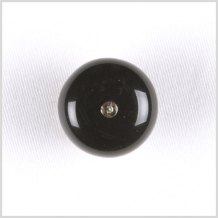 Black Glass Button - 16L/11mm