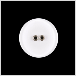 White Plastic Button - 28L/28mm