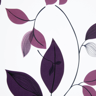 Turkish Purple/White Floral Water-Resistant Vinyl