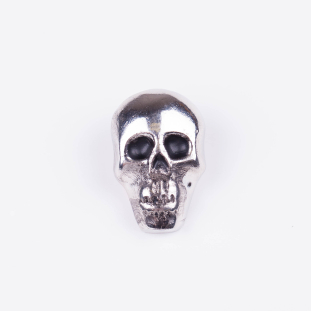 1 Silver Nickle Skull Stud
