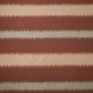 Deep Rust and Taupe Double-Wide Poly Stripes
