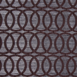 Brown Entwined Circles Brocade