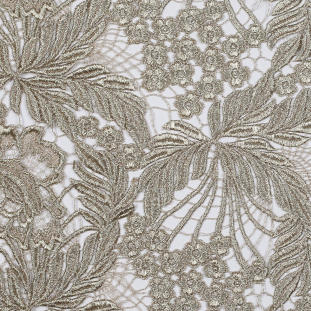 Exquisite Gold Floral Couture Guipure Lace Fabric