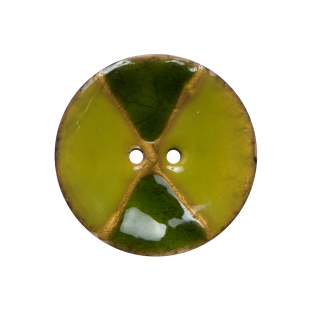 Italian Green Coconut Button - 40L/25mm