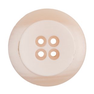 Italian Ivory Plastic Button - 54L/34mm