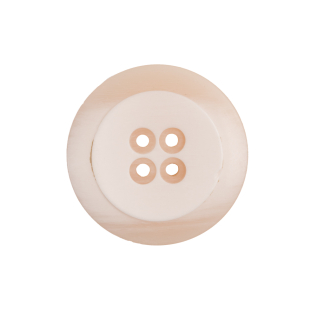 Italian Ivory Plastic Button - 36L/23mm
