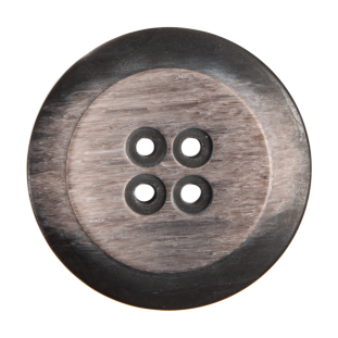 Italian Taupe Plastic Button - 54L/34mm