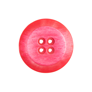 Italian Red Plastic Button - 36L/23mm