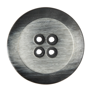 Italian Gray Plastic Button - 54L/34mm