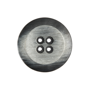 Italian Gray Plastic Button - 36L/23mm