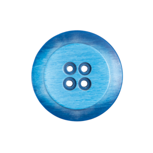 Italian Blue Plastic Button - 36L/23mm