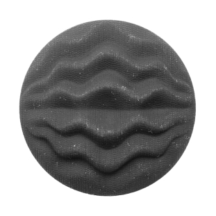 Italian Gray Plastic Shank Back Button - 54L/34mm