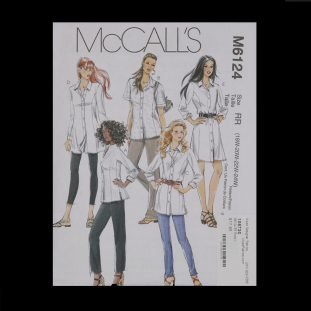 McCall's Shirt Pattern M6124 Size RR