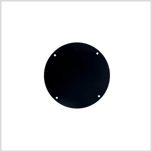 Black Laminate 4-Hole Round Plastic Button - 78L/50mm