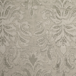 Indian Silver Damask Poly/Cotton Woven