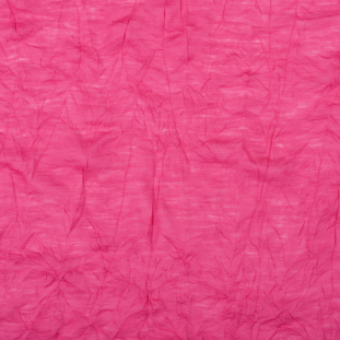 Fuchsia Wrinkled Lightweight Polyester Jersey