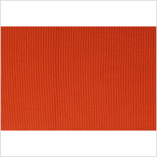 Bright Orange Rib Knit Trim - 7 x 38