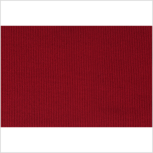Crimson Red Rib Knit Trim - 7 x 38