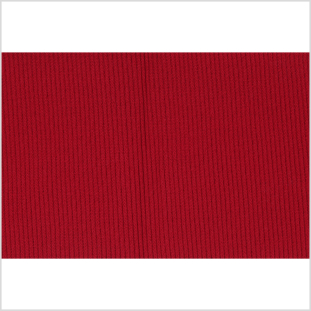 H. Cardinal Red Rib Knit Trim - 7 x 38