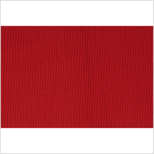 Scarlet Red Rib Knit Trim - 7 x 38