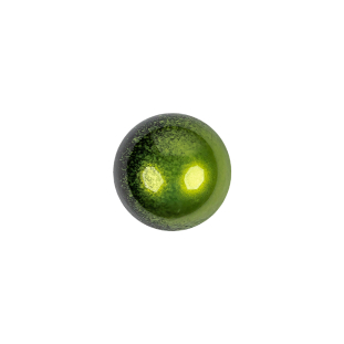 Italian Metallic Green Shank Back Button - 20L/12.5mm