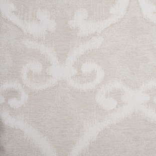 Spanish Lino Ikat-Like Damask Polyester-Cotton Canvas