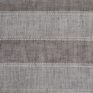 Spanish Gris Sheer Striped Polyester Woven