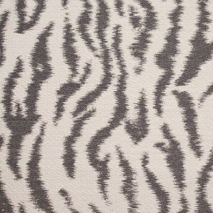 Turkish Sand/Black Animal Printed Polyester Woven