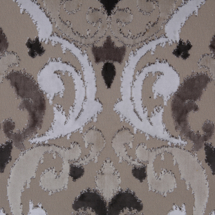 Shadow Swirls Cut Polyester Blended Velvet