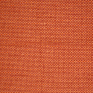 Tangerine Novelty Basketweave Upholstery Fabric