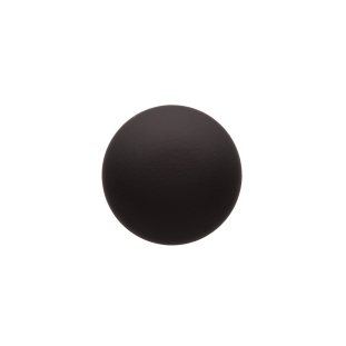 Italian Black Nylon Shank Back Button - 36L/23mm