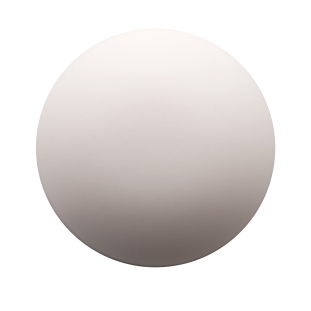 Italian White Nylon Shank Back Button - 44L/28mm