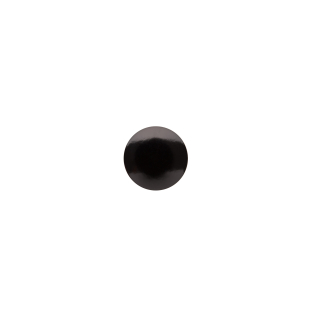 Italian Black Zamac Shank Back Button - 18L/11.5mm