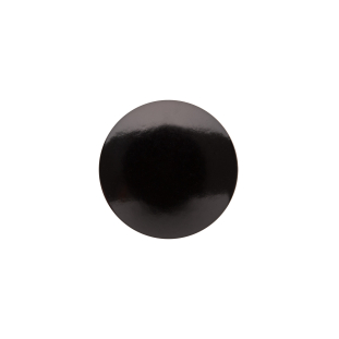 Italian Black Zamac Shank Back Button - 36L/23mm