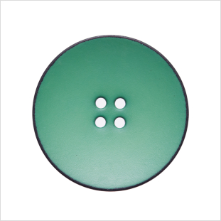 Italian Green 4-Hole Plastic Button - 44L/28mm