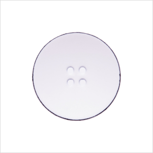 Italian White 4-Hole Plastic Button - 36L/23mm