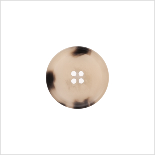 Italian Matte Beige Rimmed 4-Hole Button - 36L/23mm
