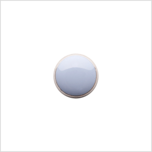 Italian Light Blue Shank Back Button - 17L/10.5mm