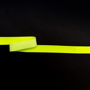 Italian Neon Yellow Reflective Ribbon - 0.875"