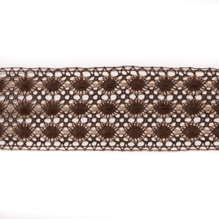 Brown/Tan Crochet Trim 3.75