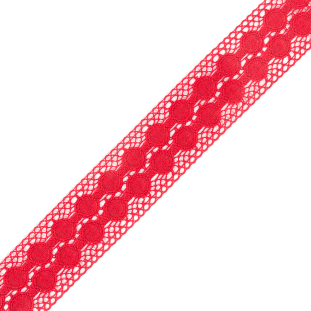 Red Crochet Trim - 2.5