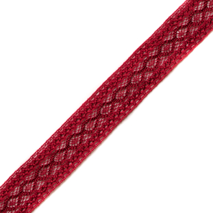 Red Crochet Trim - 1.375