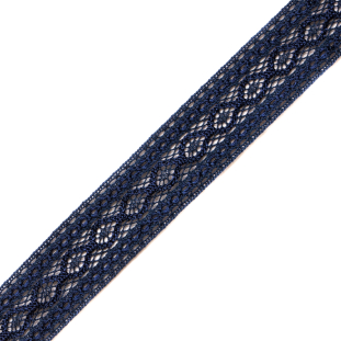 Navy Crochet Trim - 1.375