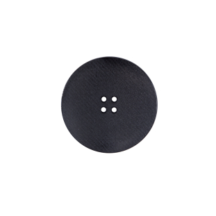 Italian Black Plated Button - 28L/18mm