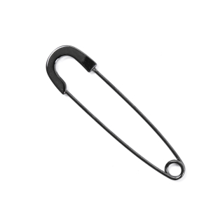 Italian Charcoal Metal Safety Pin - 2.75